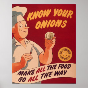 Vet dina lökar poster