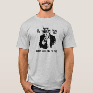 Vet du att ingen bryr sig om du telear? t shirt