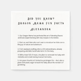 Vet du? Dragon Mamma Roligt Facts Pappersservett