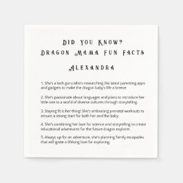 Vet du? Dragon Mamma Roligt Facts Pappersservett