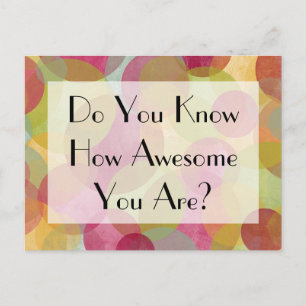 Vet du hur Fantastisk du är? Vykort