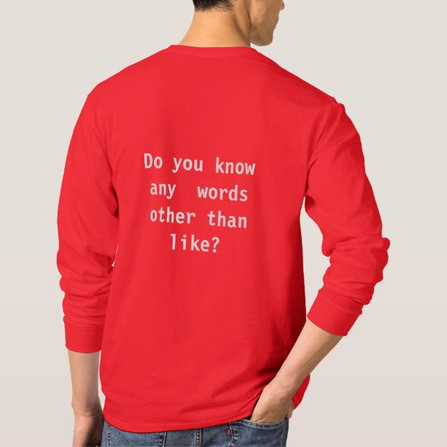 Vet du? t shirt (Baksida)