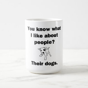 Vet du vad jag tycker om folk? kaffemugg