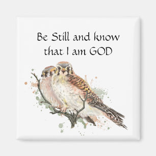 Vet fortfarande att jag är GOD Sparrow Hawk Kestre Magnet
