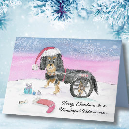 Vet God jul Cavalier Kung Charles Spain Kort
