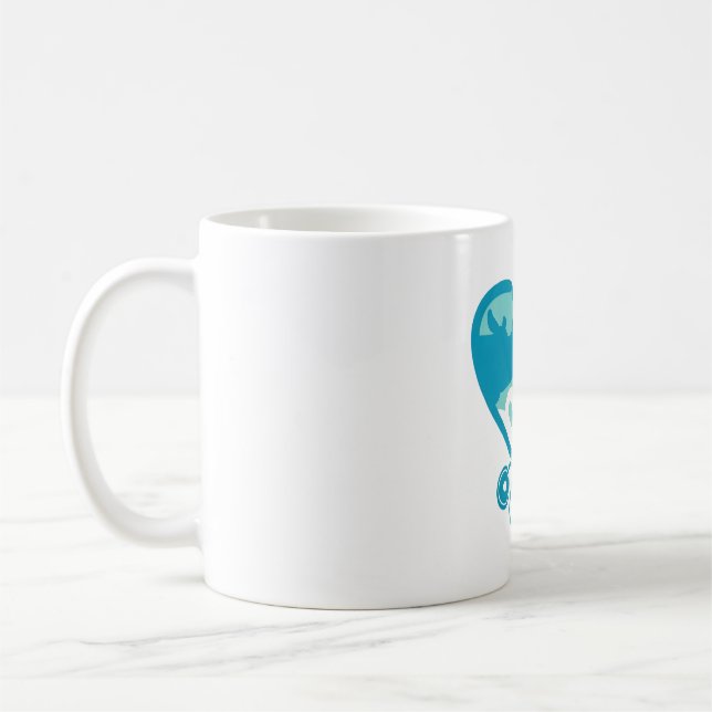 Vet Heart Kärlek Kaffemugg (Vänster)