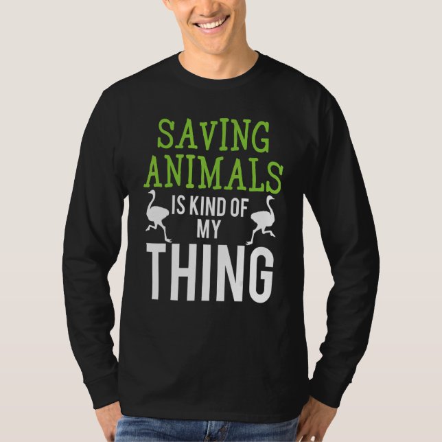 Vet I Spara Animals 1 T Shirt (Framsida)