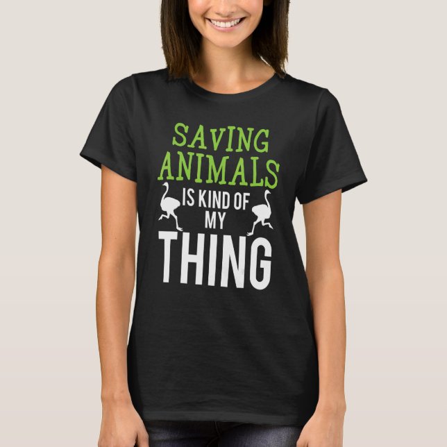 Vet I Spara Animals 1 T Shirt (Framsida)