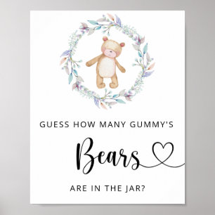 Vet inte hur många GUMMMY-björnar som Poster? Poster