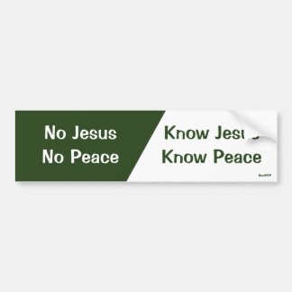 Vet Jesus, vet fred Bildekal