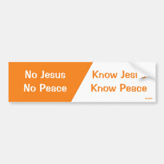 Vet Jesus, vet fred Bildekal