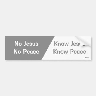 Vet Jesus, vet fred Bildekal