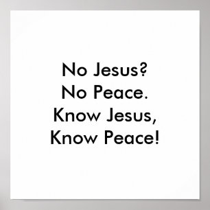 Vet Jesus, vet fred! Poster