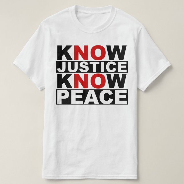 VET JUSTICE KNOW FRED T SHIRT (Design framsida)