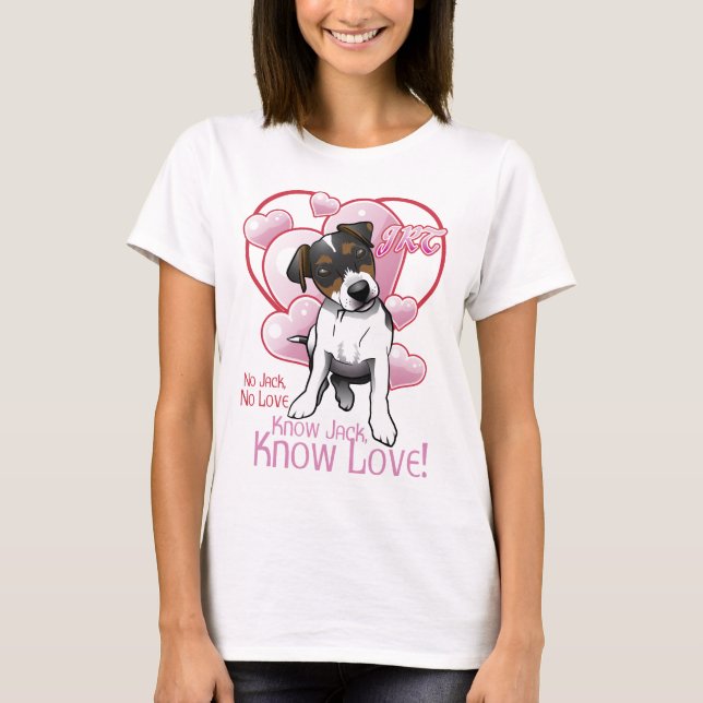 Vet kärlekkvinna T-tröja Tee Shirt (Framsida)