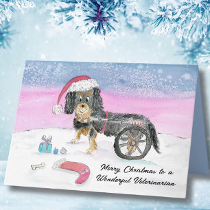 Vet Merry Christmas Cavalier King Charles Spaniel Kort