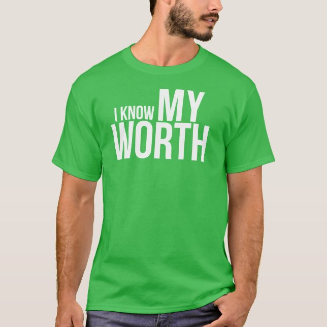 VET MIN VÄRD T-SHIRT (Framsida)