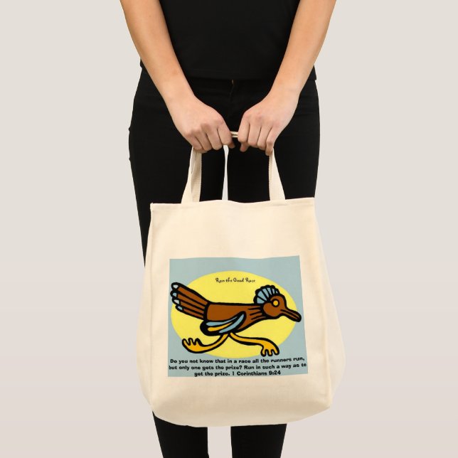 Vet ni inte att i tävling alla springer springa tygkasse (Framsida (produkt))