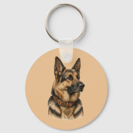 Vet Pet Alsatian Hund Nyckelring
