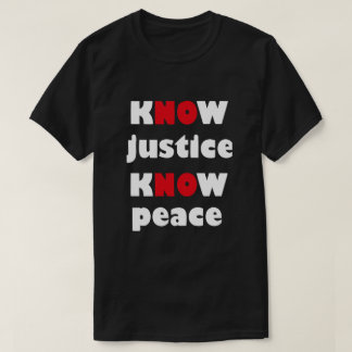 VET RÄTTVISA VET FRED Slogan T-shirt