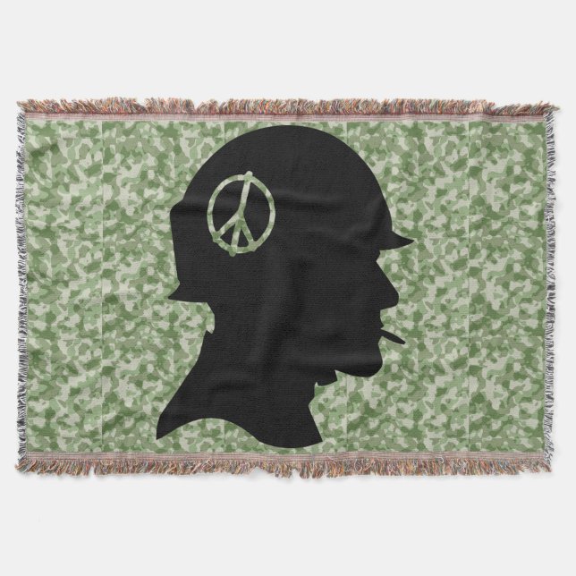 Vet Silhouette Camo Throw Filt (Framsidan)