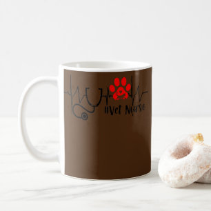 Vet sjuksköterskesjukhussjuksköterskas sjuksköt kaffemugg