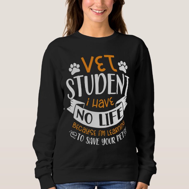 Vet Student Future Veterinarian Veterinary Animal T Shirt (Framsida)