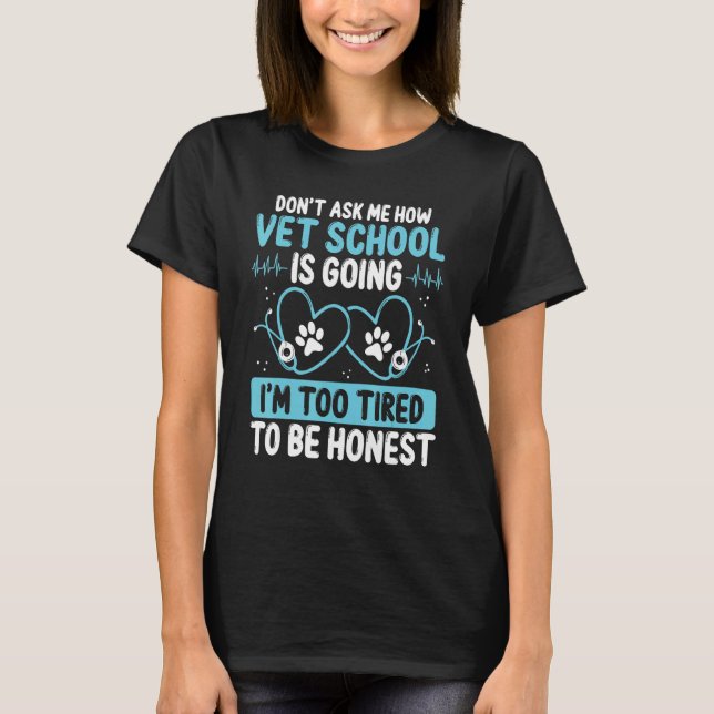 Vet Student Graduation Party Technician Future Vet T Shirt (Framsida)