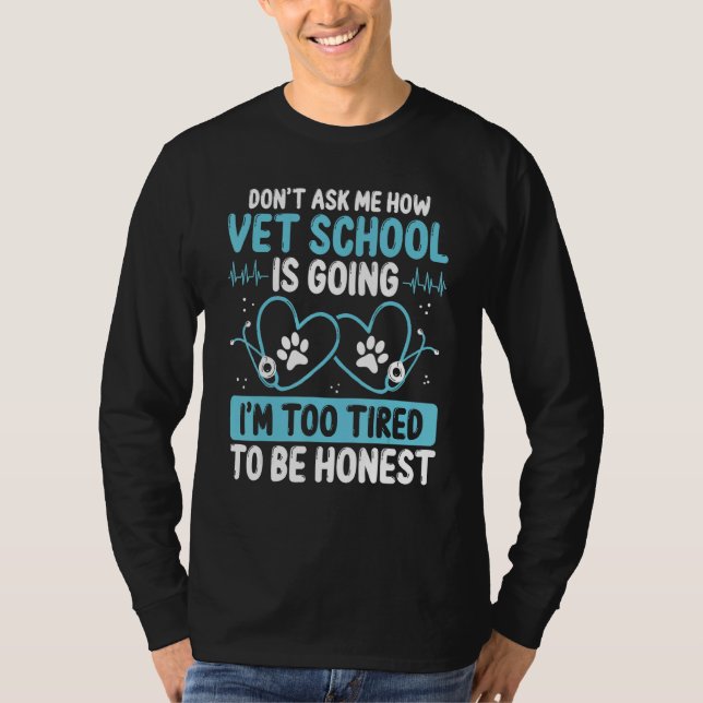 Vet Student Graduation Party Technician Future Vet T Shirt (Framsida)