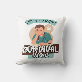 Vet Student Survival Mode – Vet Student Design Kudde