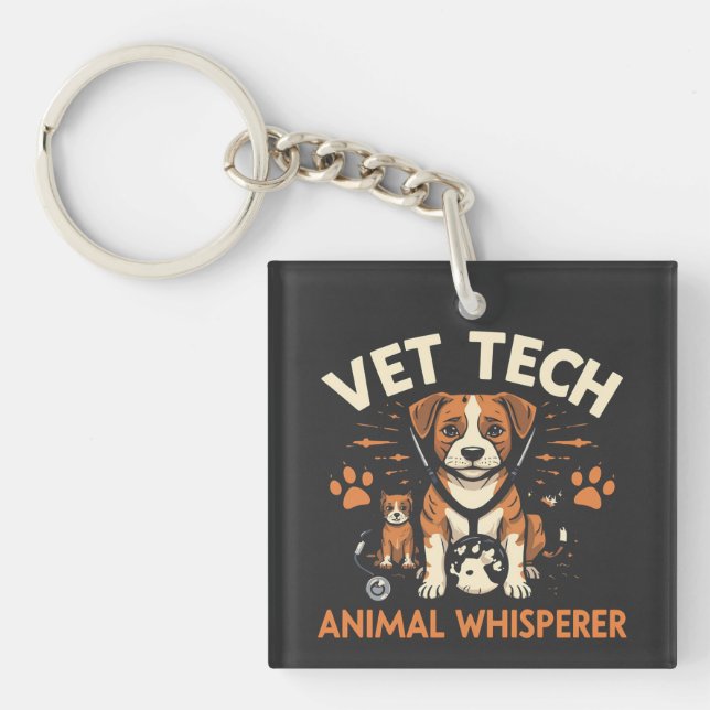 Vet Tech Animal Whisperer Cute Puppy Stethoscope (Framsidan)