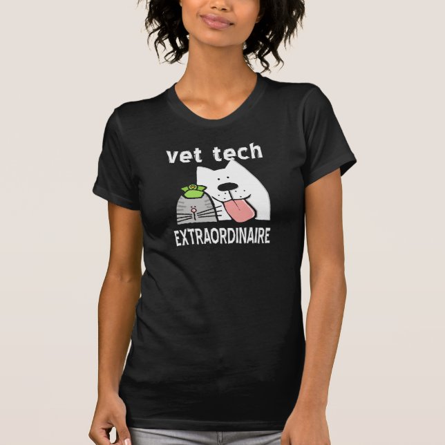 Vet Tech Extraordinaire T-shirt (Framsida)