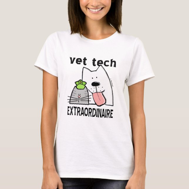 Vet Tech Extraordinaire Tee Shirt (Framsida)
