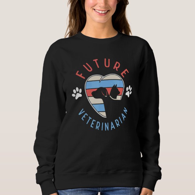 vet tech for Future Veterinarian T Shirt (Framsida)