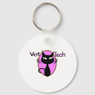 Vet Tech Gifts "Adsible Cat Design" Nyckelring