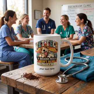 Vet Tech Husdjur Läser Inte Mugg