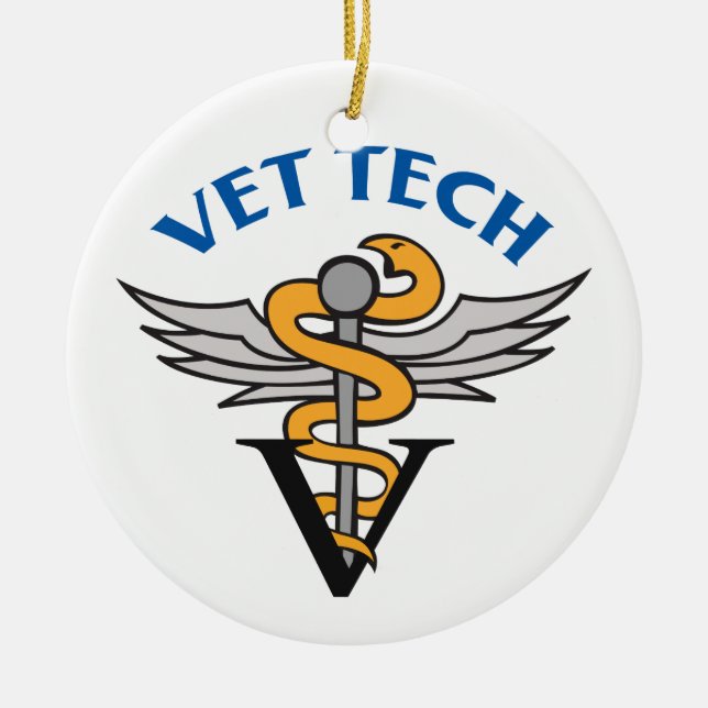 Vet Tech Julgransprydnad Keramik (Framsidan)