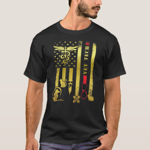 Vet Tech Kärlek Animals Veterinarian Tech Distress T Shirt