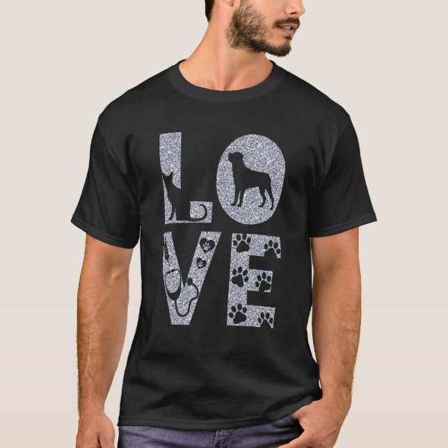 Vet Tech Kärlek Animals Veterinarian Tech Distress T Shirt (Framsida)