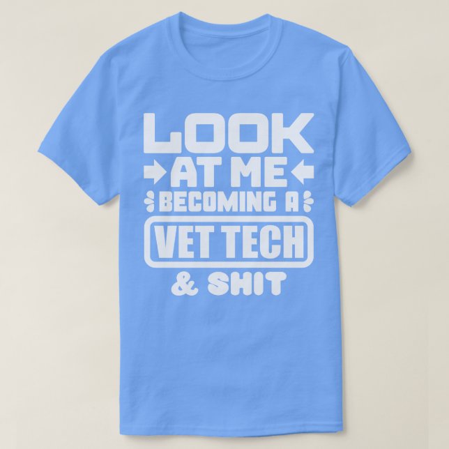 Vet Tech Studenten T Shirt (Design framsida)