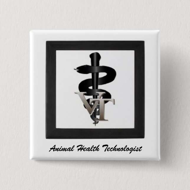 Vet-tech-symbol, Animal Health Technolog Knapp (Framsida)