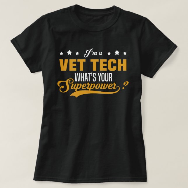 Vet tech t shirt (Design framsida)