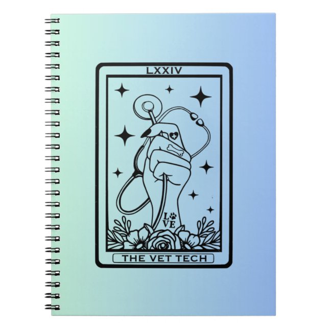 Vet Tech - Tarot Card Anteckningsbok (Framsidan)
