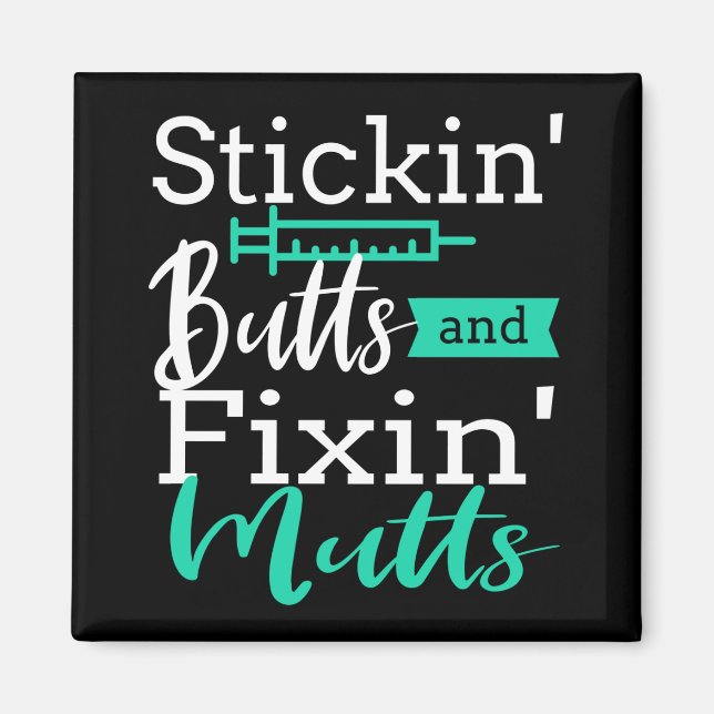 Vet Tech Veterinarian Veterinary Technician Magnet (Framsidan)