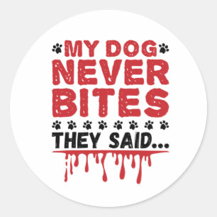 Vet Tech Veterinary My Hund Bitas de Siad Runt Klistermärke
