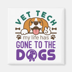 Vet Tech Veterinary Technician Life Borta till Hun Magnet