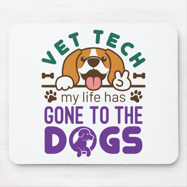 Vet Tech Veterinary Technician Life Borta till Hun Musmatta (Framsidan)