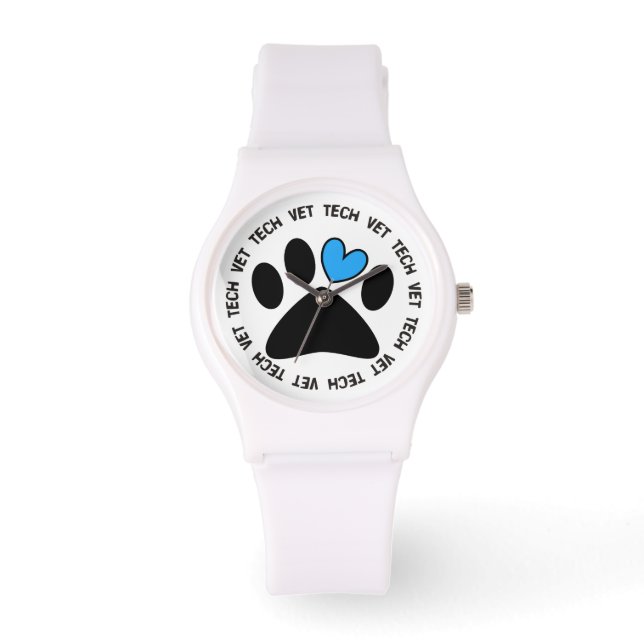 Vet Tech Watch Cat och Hund Design Armbandsur (Framsida)