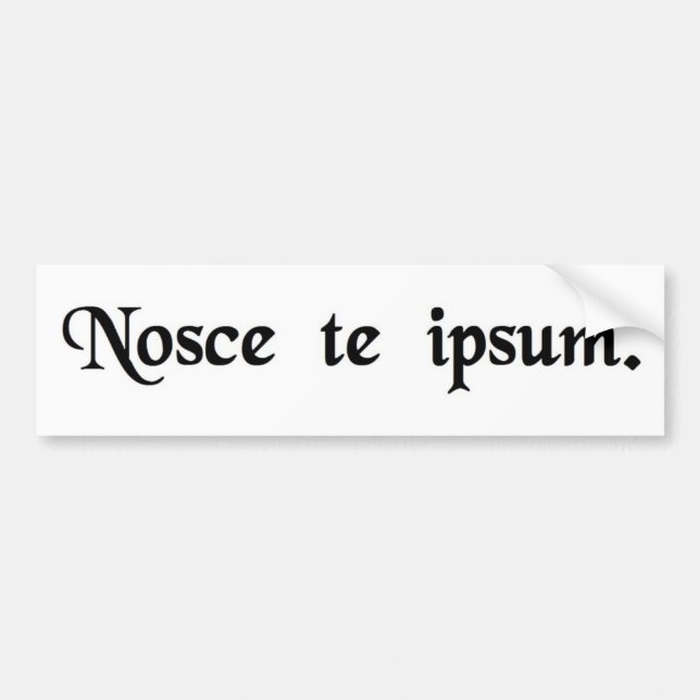 Vet thyself. bildekal (Framsidan)
