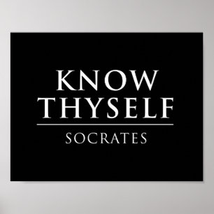 Vet Thyself - Socrates Poster